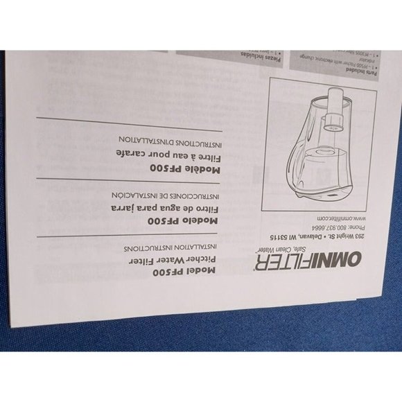 Pitcher Water Filter by OmniFilter BRAND NEW IN THE BOX - Picture 5 of 7